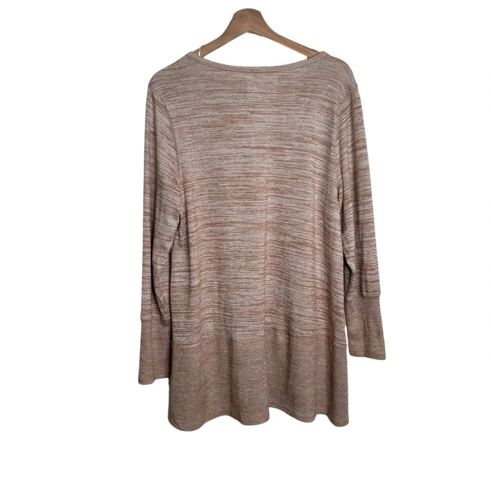 CUPIO Bloomingdale’s Heathered High Low Tunic Blouse Women’s Size XL
